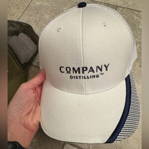 White and Blue Cap
